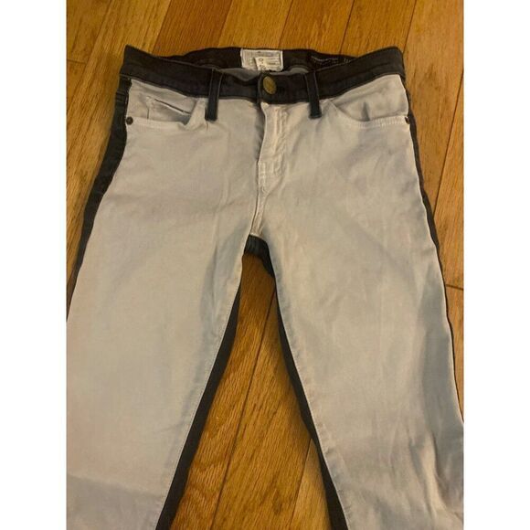 Current/Elliott Women's Two-Tone white/black low rise Skinny Jeans Size 27 - Picture 3 of 10